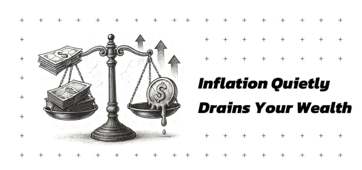 Inflation: the invisible force quietly shrinking your wealth, even when your balance appears unchanged.
